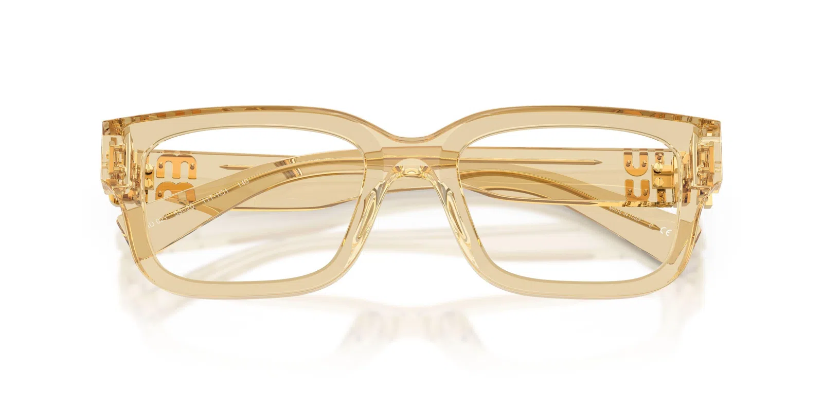Miu 02YV Eyeglasses - Transparent Mauve - view 12